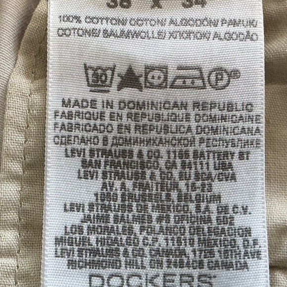 Dockers Men’s 38x34 True Chinos Pleated Pants Relaxed Fit Preppy Classic Casual - Picture 7 of 9